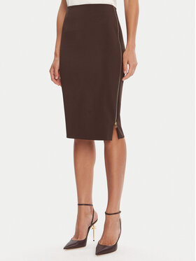 Rinascimento Rinascimento Spódnica ołówkowa CFC0125230003 Brązowy Slim Fit