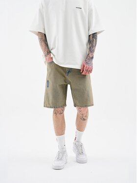 MyStars MyStars Szorty jeansowe Krótkie Spodenki Jeansowe Męskie Brązowe MyStars Blue Basic 34 Brązowy Loose Fit