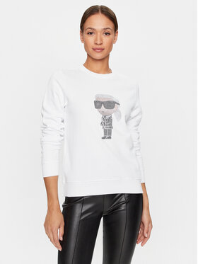 KARL LAGERFELD KARL LAGERFELD Felpa Ikonik 2.0 230W1870 Bianco Regular Fit
