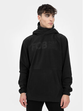 4F 4F Sweatshirt 4FAW23TFLEM136 Schwarz Regular Fit