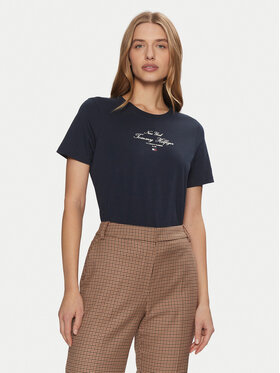 Tommy Hilfiger Tommy Hilfiger Póló WW0WW43895 Sötétkék Regular Fit
