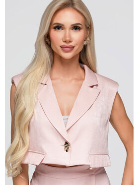 Ombre Ombre Marynarka OW-BL-E0003 Różowy Regular Fit