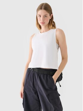 4F 4F T-Shirt 4FRAW24TSLEF183-11S Biały Regular Fit