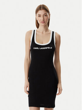 KARL LAGERFELD KARL LAGERFELD Повсякденна сукня B2W46087 Чорний Slim Fit