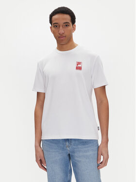 Fila Fila T-krekls Lennik FAM0883 Balts Regular Fit