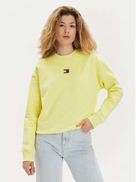 Tommy Jeans Tommy Jeans Sweatshirt Badge DW0DW17325 Gelb Regular Fit