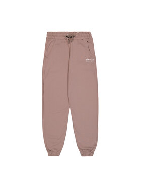 Alpha Industries Alpha Industries Joggery Embroidery Regular Jogger Brązowy Regular Fit