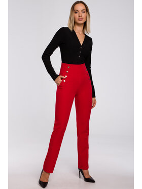 Made of Emotion Made of Emotion Pantaloni da donna M530 Rosso