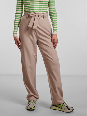 Pieces Pieces Hlače iz tkanine Boss 17133543 Bež Straight Fit