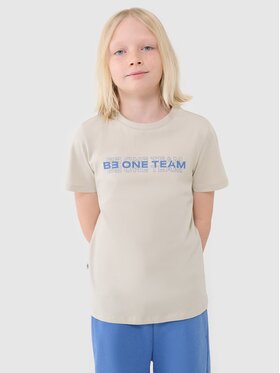 4F 4F T-Shirt 4FJWSS25TTSHM2186-12S Biały Regular Fit