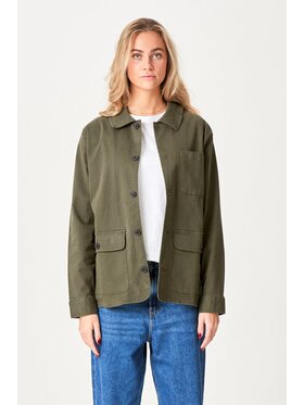 TeeShoppen TeeShoppen Kurtka przejściowa 'Basic Collection' Zielony Regular Fit