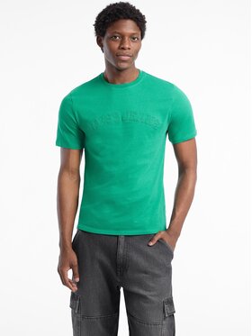 Guess Jeans Guess Jeans T-Shirt 176055 Zielony Classic Fit