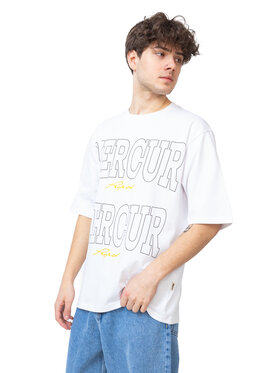 Mercur Mercur T-Shirt Box Biały Comfortable Fit