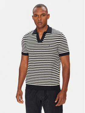 Tommy Hilfiger Tommy Hilfiger Polo MW0MW39531 Granatowy Regular Fit