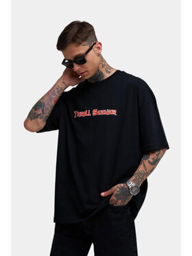 MyStars MyStars T-Shirt Koszulka Z Krótkim Rękawem Oversize Męska Czarna Machinist Thrill Seeker L Czarny Oversize