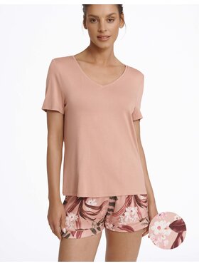 Esotiq Esotiq Piżama 41135-39X Różowy Regular Fit
