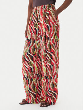 LOLA CASADEMUNT LOLA CASADEMUNT Bavlnené nohavice MS2614027 Farebná Wide Leg