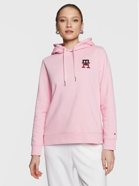 Tommy Hilfiger Tommy Hilfiger Pulóver Monogram WW0WW37434 Rózsaszín Regular Fit