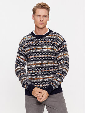 United Colors Of Benetton United Colors Of Benetton Džemperis 1344K105Y Tumši zils Regular Fit