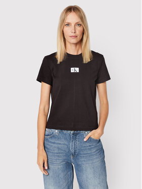Calvin Klein Jeans Calvin Klein Jeans T-shirt J20J219658 Crna Regular Fit