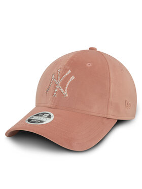 New Era New Era Kšiltovka Velour Diamante New York Yankees 9FORTY 60580873 Růžová