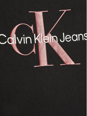 Calvin Klein Jeans T-shirt Monogram IU0IU00460 Crna Regular Fit