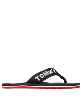 Tommy Jeans Japanke Flip Flop Logo Tape EM0EM01147 Crna