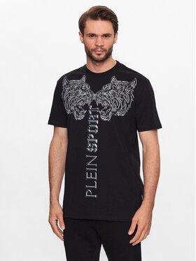 Plein Sport Plein Sport T-Shirt Tiger PACC MTK6318 SJY001N Czarny Regular Fit