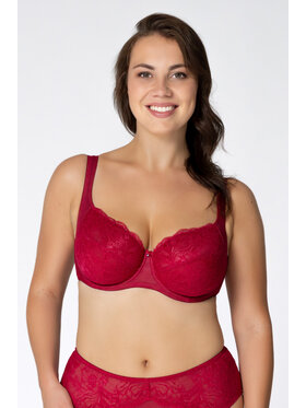 Rosme Rosme Biustonosz z fiszbiną Patricia Czerwony