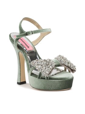 Custommade Custommade Sandales Arlina Crystal Bow 999620047 Vert