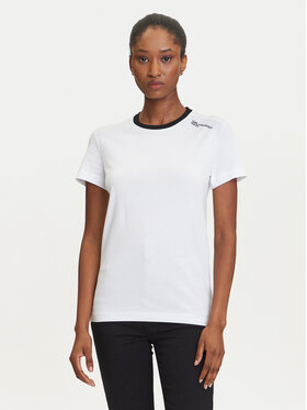 Karl Lagerfeld Jeans Karl Lagerfeld Jeans T-shirt A3W17051 Bijela Slim Fit