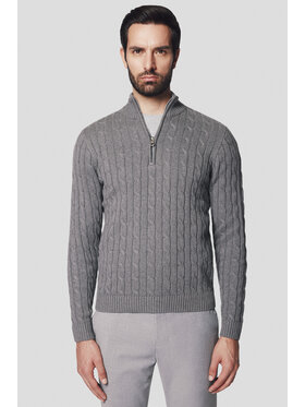 Lancerto Lancerto Sweter Vetle SW073224000090 Szary Regular Fit