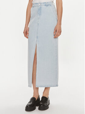 Vila Vila Spódnica jeansowa Kira 14096846 Błękitny Regular Fit