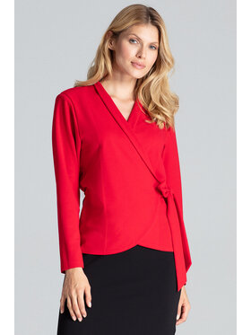 FIGL FIGL Bluzka M692 Czerwony Regular Fit