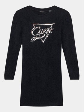 Guess Guess Každodenné šaty J3BK08 Z2YA0 Čierna Comfort Fit