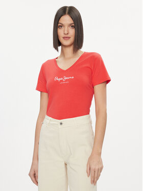 Pepe Jeans Pepe Jeans Тишърт Wendy PL505482 Червен Regular Fit