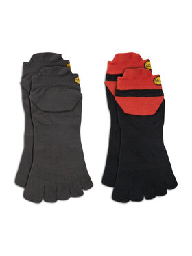 Vibram Fivefingers Vibram Fivefingers Set di 2 paia di calzini corti unisex No Show S21N35P Grigio