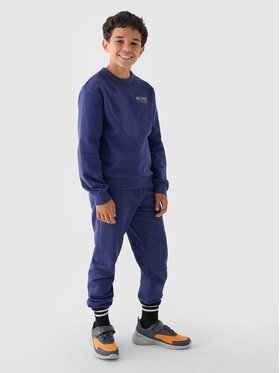 4F 4F Pantaloni da tuta 4FJRAW24TTROM1175-31S Blu scuro Regular Fit