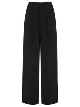 Magda Matyja Magda Matyja Spodnie dzianinowe JETLAG TROUSERS BLACK Czarny Loose Fit