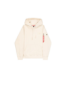 Alpha Industries Alpha Industries Bluza Backprint Hoodie Biały Regular Fit