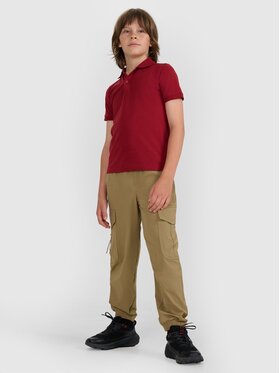 4F 4F Polo 4FJRAW25TPTSM0749-61S Rosso Regular Fit