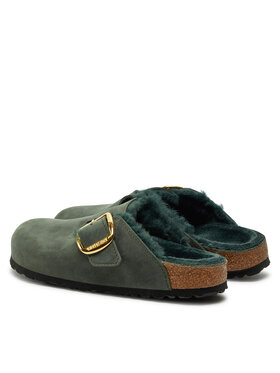 Birkenstock Natikače Boston Bb Shearling Leoi 1028061 Zelena