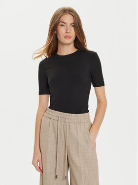 Tommy Hilfiger Tommy Hilfiger Marškinėliai WW0WW43918 Juoda Slim Fit