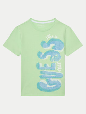 Guess Guess T-shirt L5GI12 K8HM4 Zelena Regular Fit