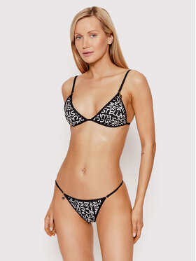 Stella McCartney Stella McCartney Горнище на бански Graffiti Logo S7BXH1590.00812 Черен