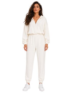 Agatha Studio Agatha Studio Kombinezon A26SS-AB-K02 Biały Oversize
