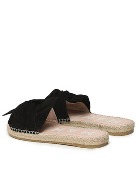 Manebi Espadrile Sandals With Knot K 1.0 JK Črna