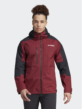 adidas adidas Куртка outdoor Terrex Xploric RAIN.RDY Hiking IB4266 Бордовий Regular Fit