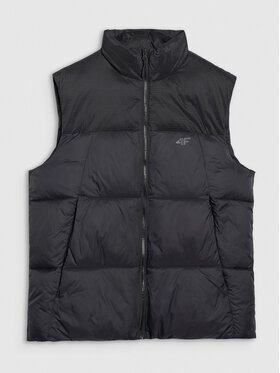 4F 4F Kamizelka APRES SKI Czarny Regular Fit
