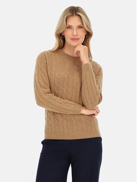 L’AF L’AF Sweter Lisa Brązowy jasny Regular Fit